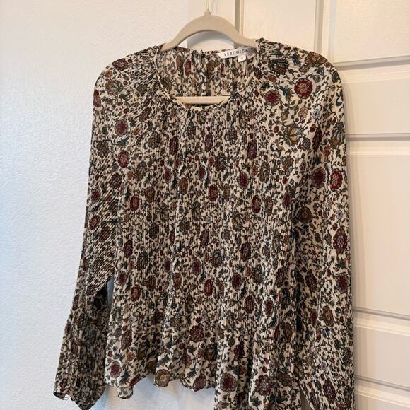 Veronica Beard Multicolor Printed Top - Picture 6 of 8